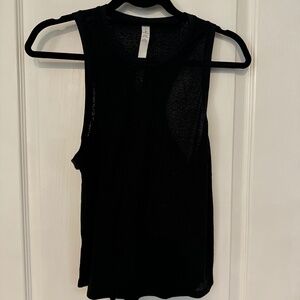 Lululemon Black Razorback burnout tank